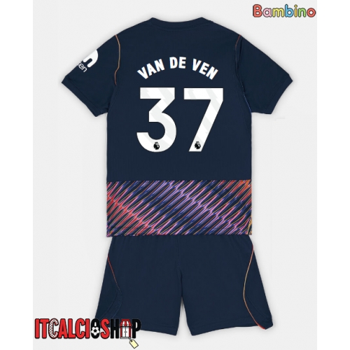 Tottenham Hotspur Micky van de Ven #37 Seconda Maglia Bambino 2026-27 Manica Corta (+ Pantaloni corti)